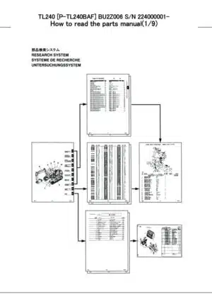 Photo 7 - Takeuchi TL240 Parts Manual Track Loader BU2Z006