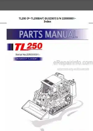 Photo 14 - Takeuchi TL250 Parts Manual Track Loader BU3Z007