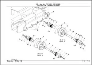 Photo 4 - Takeuchi TL26 Parts Manual Track Loader PT5-101Z5-1