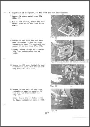 Photo 13 - Bolens 1502H 1704H Hydrostatic Service And Repair Manual Tractor 4041-1