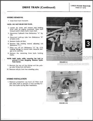 Photo 8 - Bolens 600 800 900 1000 650 750 850 1050 1220 1225 Service Manual Medium Tube Frame Tractor 552875-1