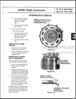 Photo 1 - Bolens QS QT 1900 Series Service Manual Tractor 552974-2