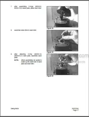 Photo 6 - Daewoo Solar 030 Plus Solar 035 Shop Manual Hydraulic Excavator 023-00046E