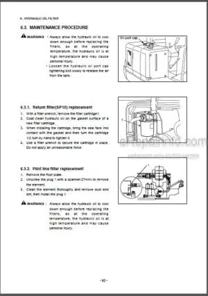 Photo 7 - Daewoo Solar 030 Operation And Maintenance Manual Hydraulic Excavator