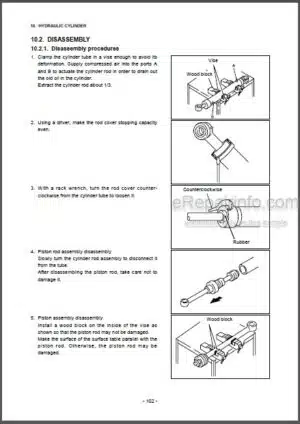 Photo 4 - Daewoo Solar 030 Plus Solar 035 Shop Manual Hydraulic Excavator 023-00046E