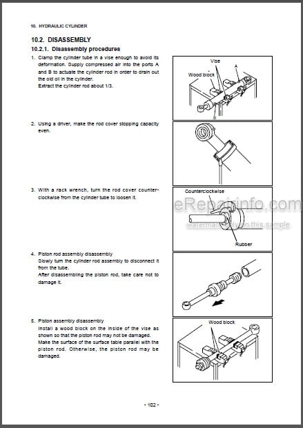 Photo 1 - Daewoo Solar 030 Plus Solar 035 Shop Manual Hydraulic Excavator 023-00046E