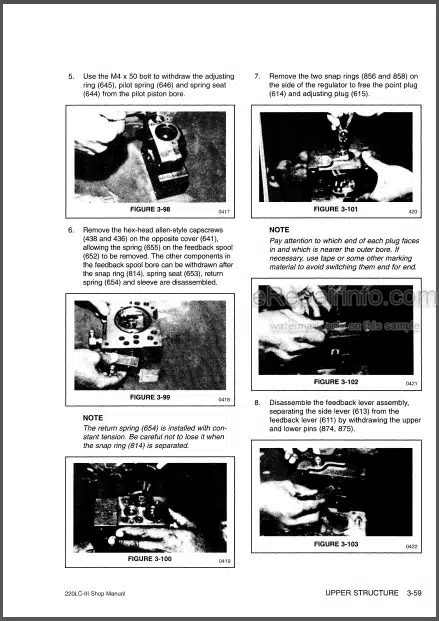 Photo 1 - Daewoo Solar 220LC-3 Shop Manual Hydraulic Excavator