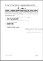 Photo 5 - Daewoo Solar 340LC-V Shop Manual Hydraulic Excavator