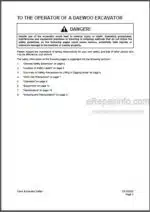 Photo 4 - Daewoo Solar 470LC-V Shop Manual Hydraulic Excavator