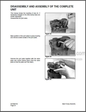 Photo 12 - Daewoo Solar 75-V Shop Manual Hydraulic Excavator 023-00066AE