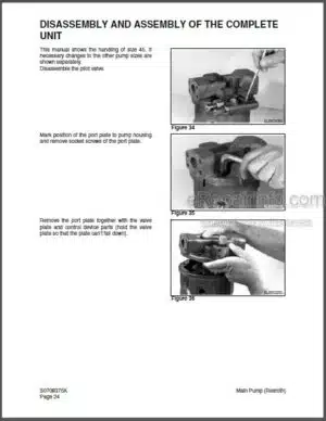 Photo 13 - Daewoo Solar 75-V Shop Manual Hydraulic Excavator 023-00066AE