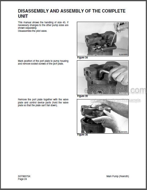 Photo 1 - Daewoo Solar 75-V Shop Manual Hydraulic Excavator 023-00066AE