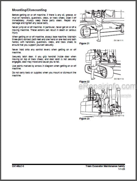 Photo 1 - Doosan DX140LC-5 Shop Manual Excavator 950106-01141E