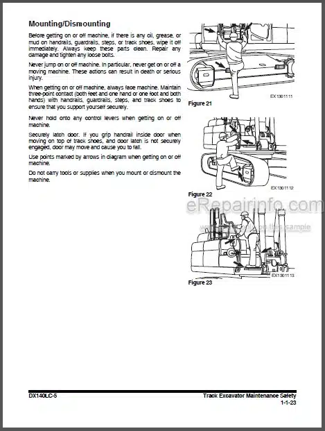Photo 1 - Doosan DX140LC-5 Shop Manual Excavator 950106-01141E