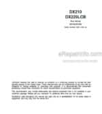 Photo 5 - Doosan DX210K Shop Manual Track Excavator 950106-00185E