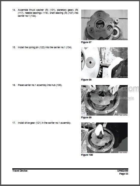 Photo 1 - Doosan DX225LC-3 Shop Manual Excavator 950106-00364E