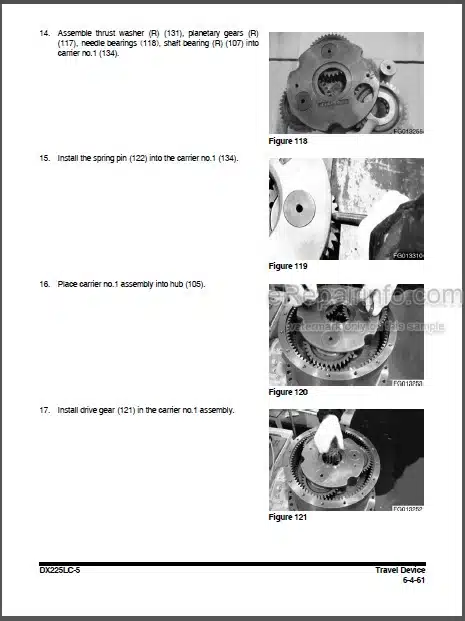 Photo 1 - Doosan DX225LC-5 Shop Manual Excavator 950106-01107E