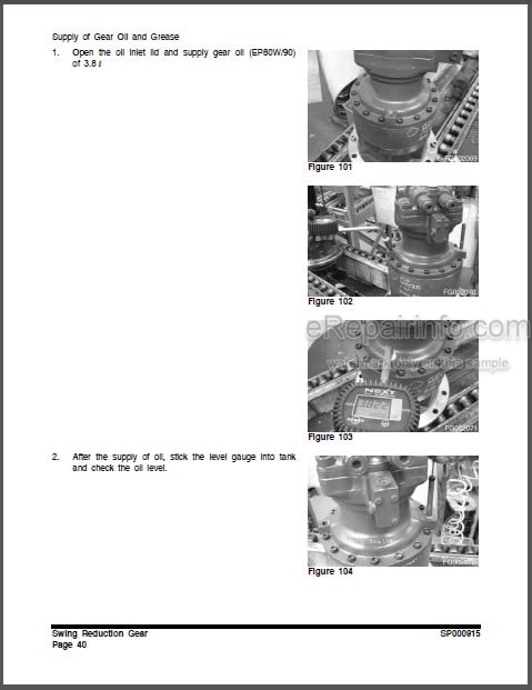 Photo 1 - Doosan DX225NLC Shop Manual Track Excavator K1024241E
