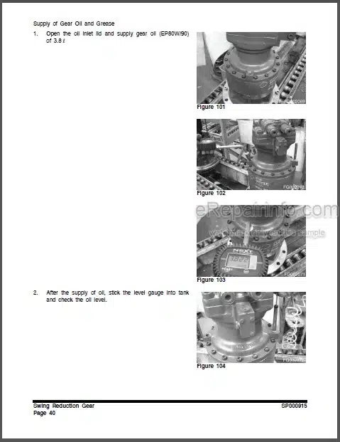 Photo 1 - Doosan DX225NLC Shop Manual Track Excavator K1024241E