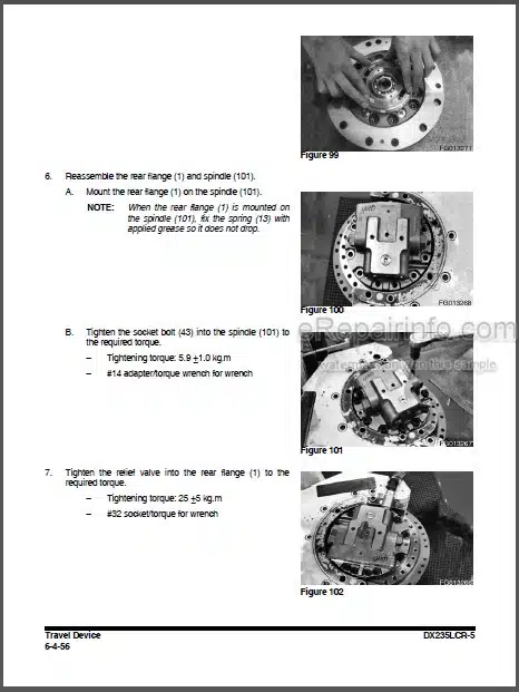 Photo 1 - Doosan DX235LCR-5 Shop Manual Excavator 950106-01109E