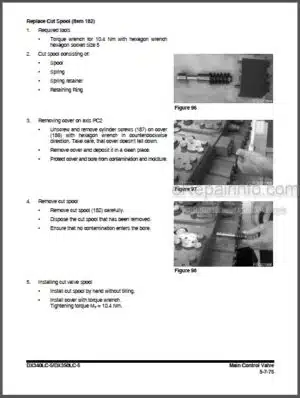 Photo 7 - Doosan DX340LC-3 DX350LC-3 Shop Manual Excavator 950106-00225E