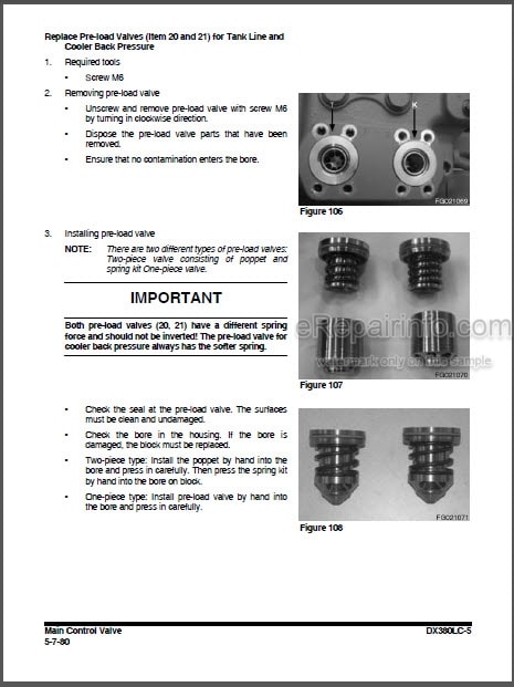 Photo 1 - Doosan DX380LC-5 Shop Manual Excavator 950106-01236E