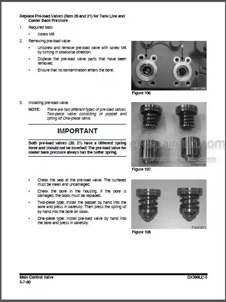 Photo 1 - Doosan DX380LC-5 Shop Manual Excavator 950106-01236E