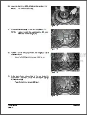 Photo 2 - Doosan DX490LC-3 DX530LC-3 Shop Manual Excavator 950106-00259E