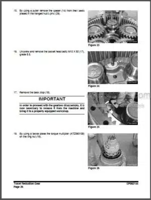 Photo 8 - Doosan DX700LC Shop Manual Track Excavator 950106-00013E