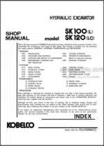 Photo 4 - Kobelco SK100L SK120LC Shop Manual Hydraulic Excavator S5LP0006E1