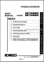 Photo 4 - Kobelco SK15MSR SK16MSR Shop And Parts Manual Hydraulic Excavator