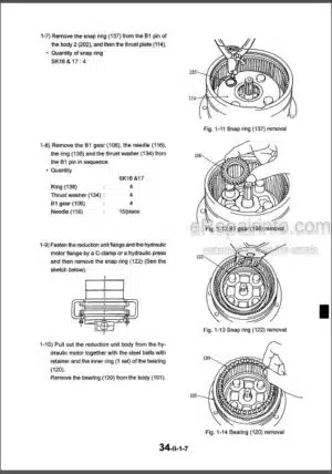 Photo 1 - Kobelco SK16 SK17 Shop And Parts Manual Hydraulic Excavator