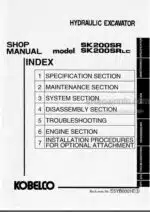 Photo 5 - Kobelco SK200SR SK200SRLC Shop Manual Hydraulic Excavator S5YB0001E3