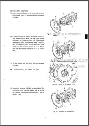 Photo 5 - Kobelco SK235SR-1E SK235SRNLC-1E Parts Manual Hydraulic Excavator Attachments S3yf03405ze01