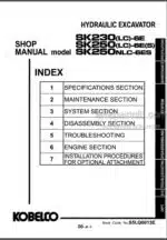 Photo 3 - Kobelco SK230LC SK250LC-6ES SK250NLC-6ES Shop Manual Hydraulic Excavator S5LQ0013E