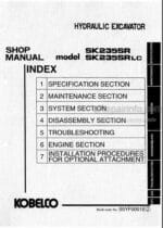 Photo 5 - Kobelco SK235SR SK235SRLC Shop Manual Hydraulic Excavator S5YF0001E2
