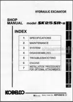 Photo 4 - Kobelco SK25SR-2 Shop And Parts Manual Hydraulic Excavator