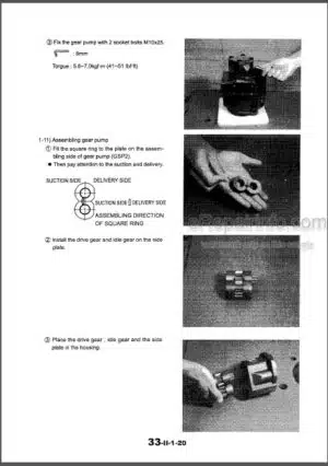 Photo 9 - Kobelco SK30SR-2 SK35SR-2 Shop And Parts Manual Hydraulic Excavator