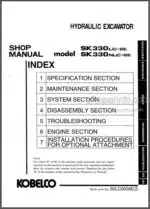 Photo 5 - Kobelco SK330-6E SK330LC-6E SK330NLC-6E Shop Manual Excavator S5LC0008E2