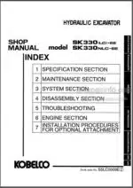 Photo 3 - Kobelco SK330LC-6E SK330NLC-6E Shop Manual Hydraulic Excavator S5LC0009E2