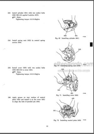 Photo 5 - Kobelco SK40SR SK45SR Workshop And Parts Manual Hydraulic Excavator