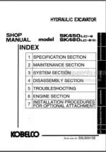 Photo 4 - Kobelco SK450LC-6 SK480LC-6S Shop Manual Hydraulic Excavator S5LS0010E