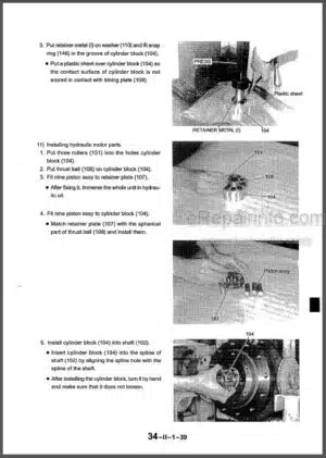 Photo 7 - Kobelco SK70SR-1E Shop Manual Hydraulic Excavator