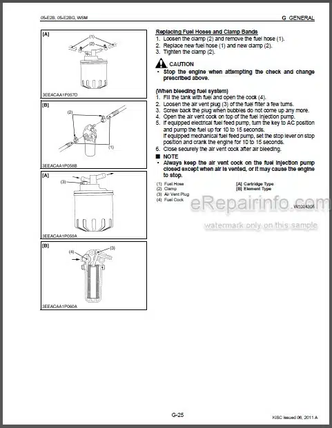 Photo 1 - Kubota 05-E2B Series 05-E2BG Series Workshop Manual Engine