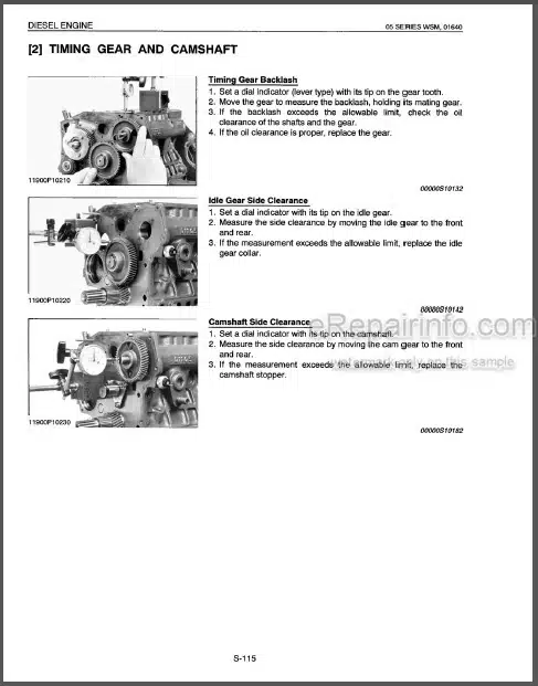 Photo 1 - Kubota 05 Series Workshop Manual Diesel Engine