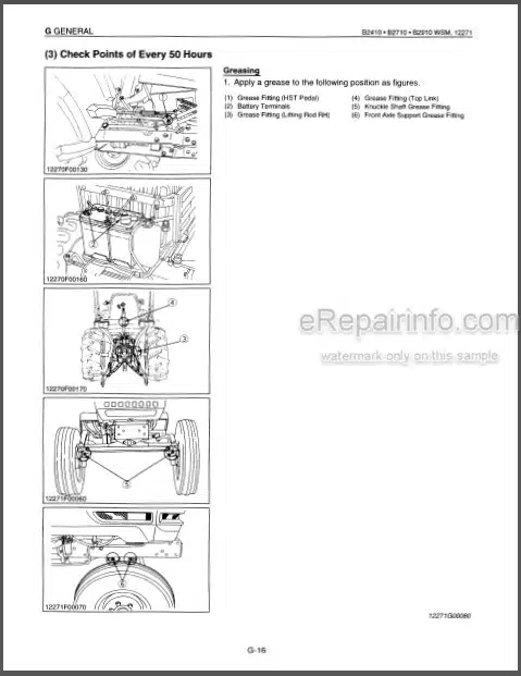 Photo 1 - Kubota B2410 B2710 B2910 B7800 Workshop Manual Workshop Supplement For 7800HSD Tractor