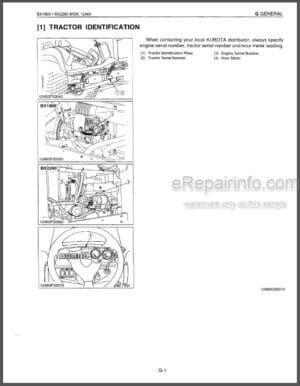 Photo 9 - Kubota BX1800 BX2200 Workshop Manual Tractor