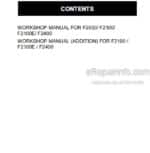 Photo 5 - Kubota F2000 F2100 F2100E F2400 Workshop And Workshop Addition Manual Mower