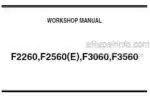 Photo 4 - Kubota F2260 F2560 F2560E F3060 F3560 Workshop Manual Mower