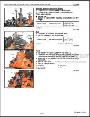 Photo 4 - Kubota F2880, F2880E, F3680, RCK72P-F36, RCK72R-F36, RCK60P-F36, RCK60R-F36 Workshop Manual Mower